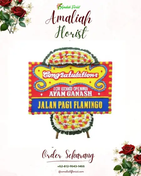 Sewa Papan Bunga Nusu